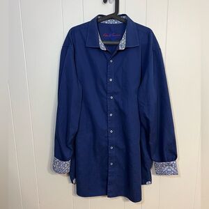 Robert Graham, flip cuff, long sleeve button-down size 2XLTE‎